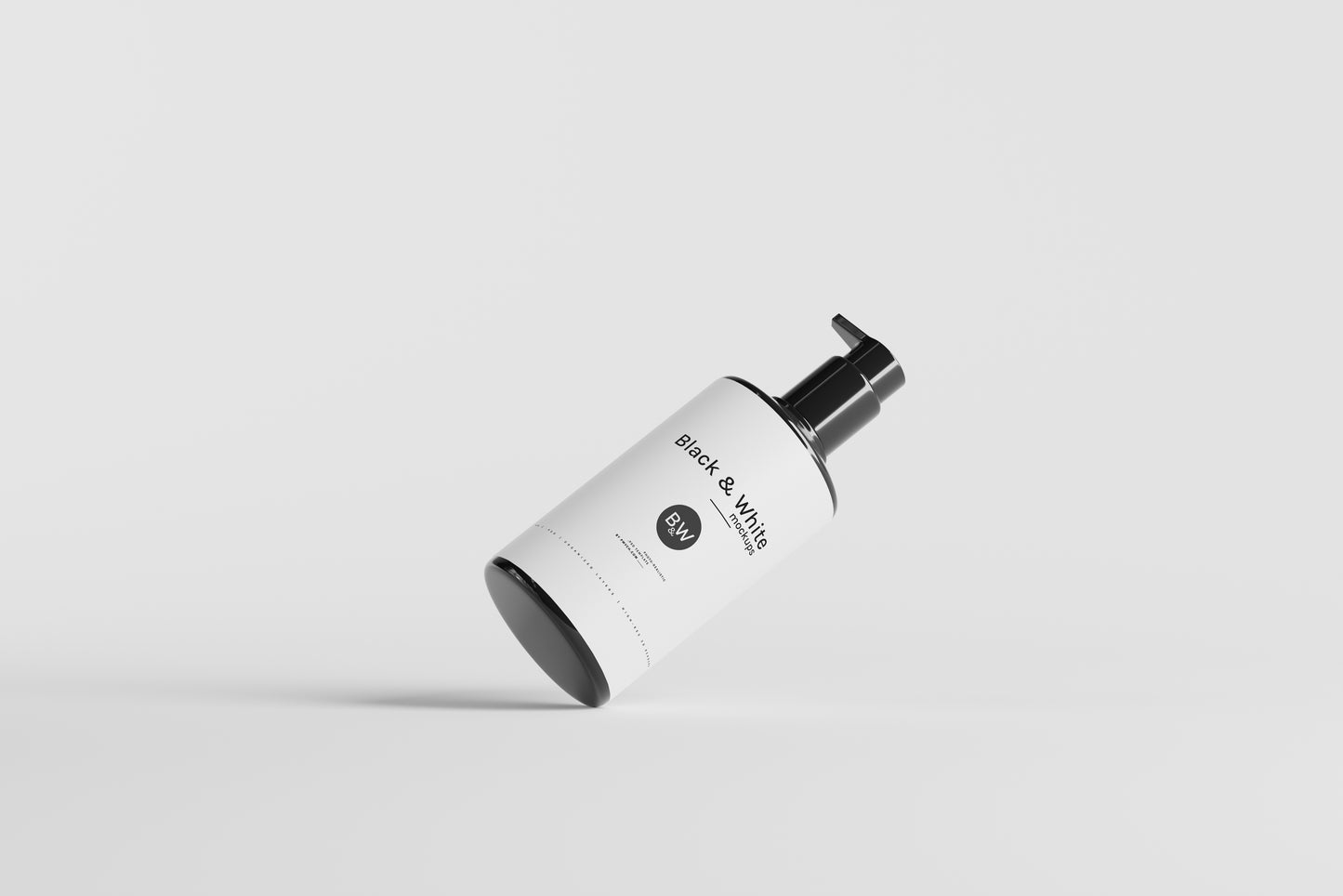 Black & White Mockups - Pump Bottles