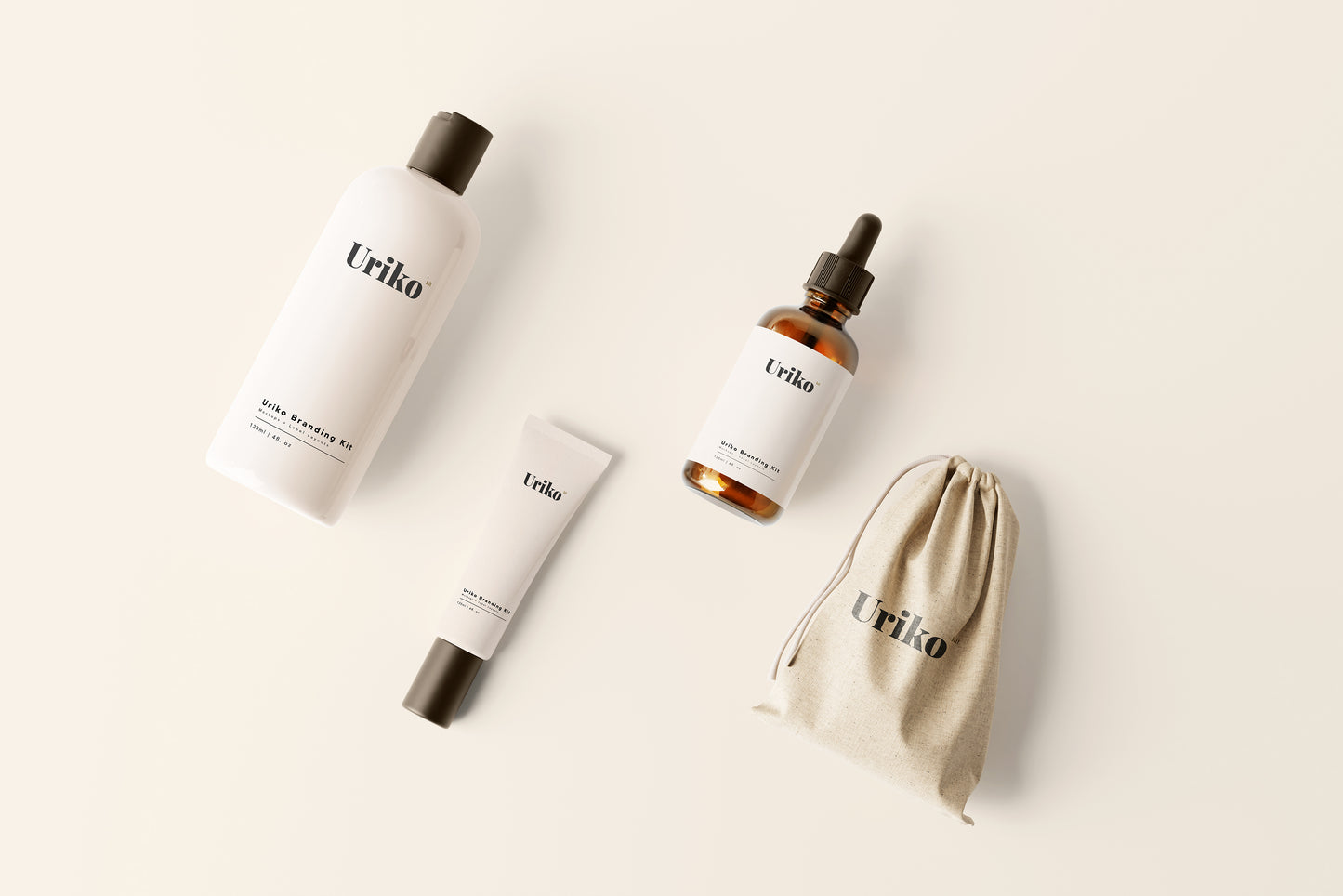 Uriko - Cosmetic Branding Mockup Kit