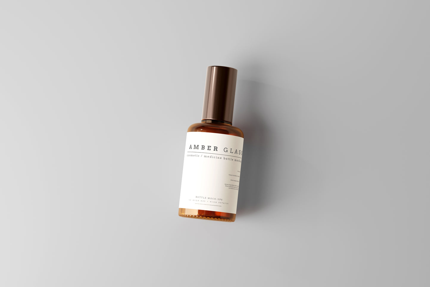 Amber Glass Bottle Mockups