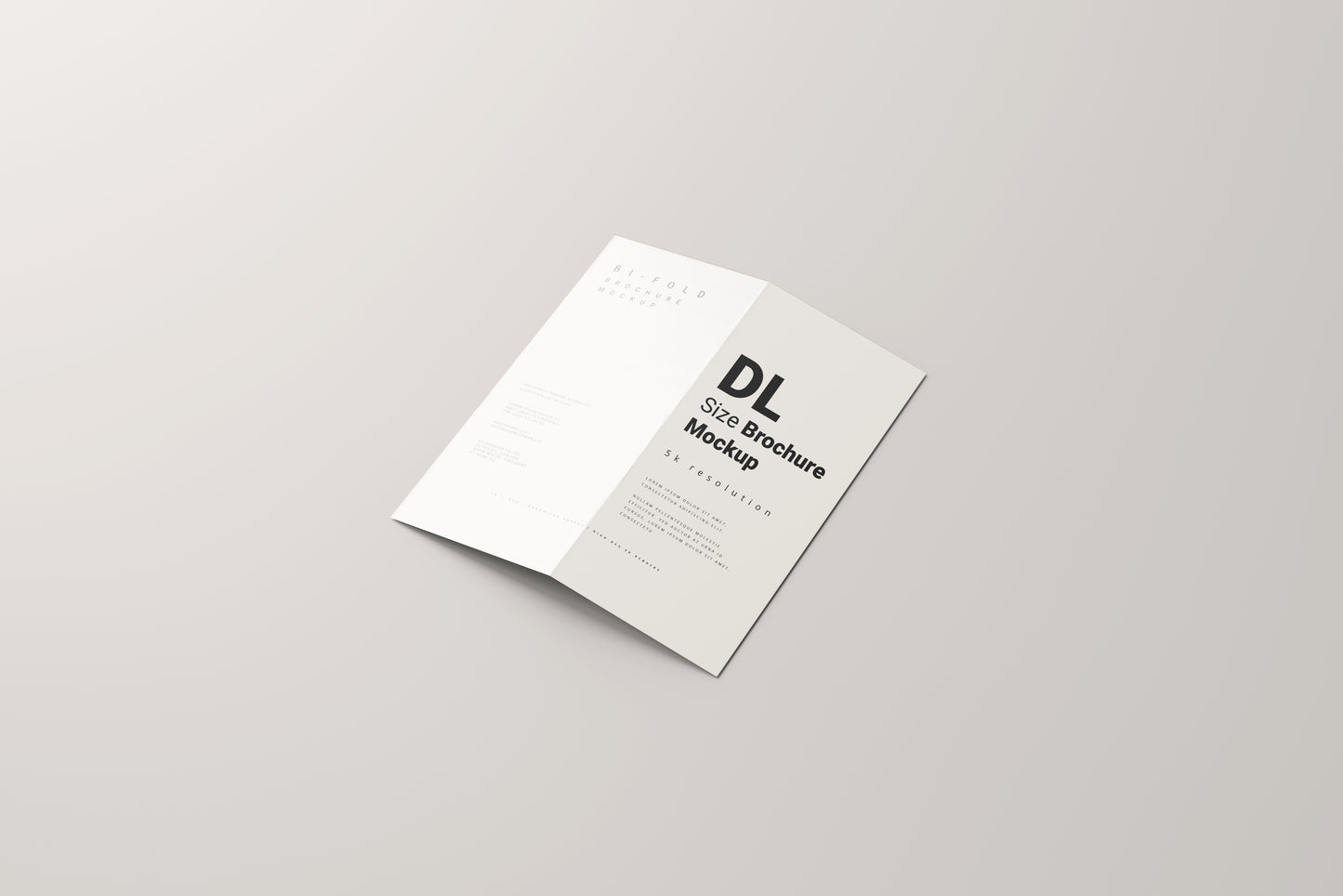 Bi-Fold DL Brochure Mockup