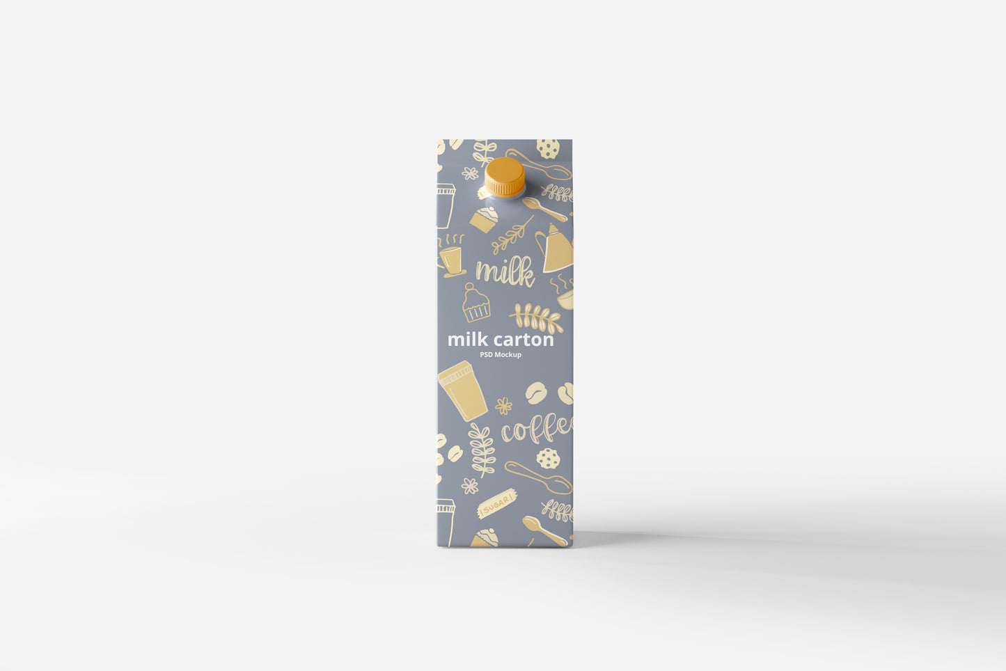 Milk Carton Box Mockup