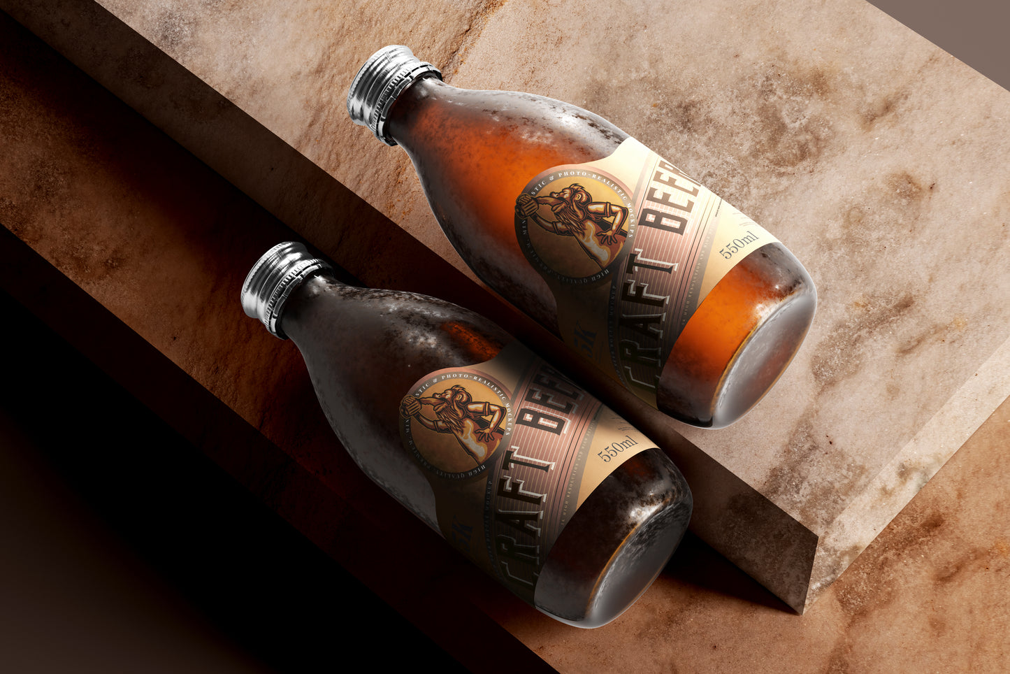 Cold Beer Bottle Mockups