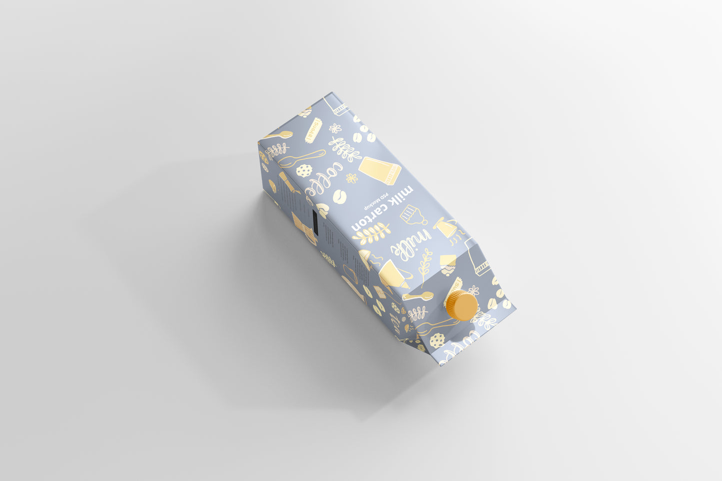 Milk Carton Box Mockup