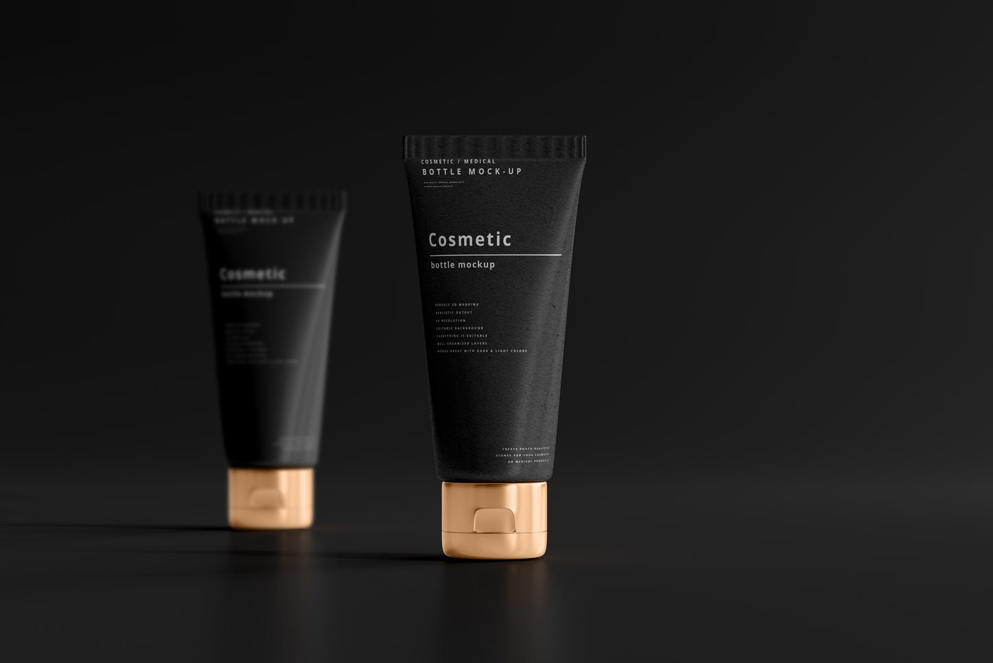 Dark Cosmetic Branding Mockup Bundle