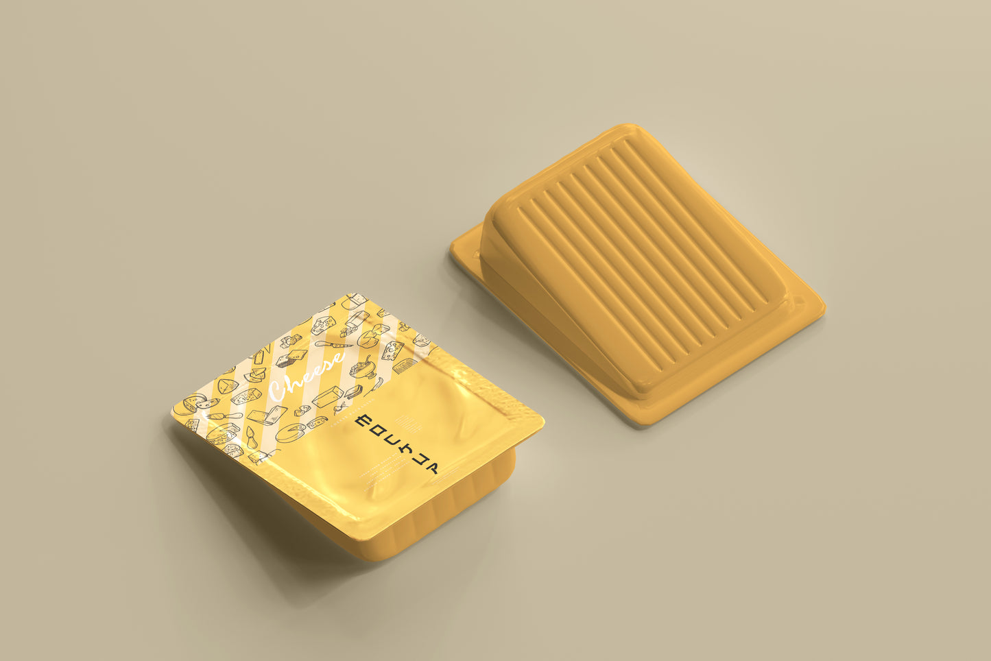 Cheese Packaging Mockup