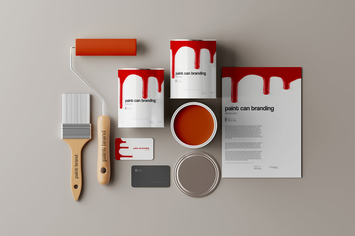 Paint Tin Can Mockups