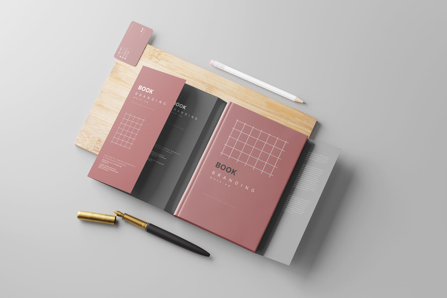 Book with Dust Jacket Mockups