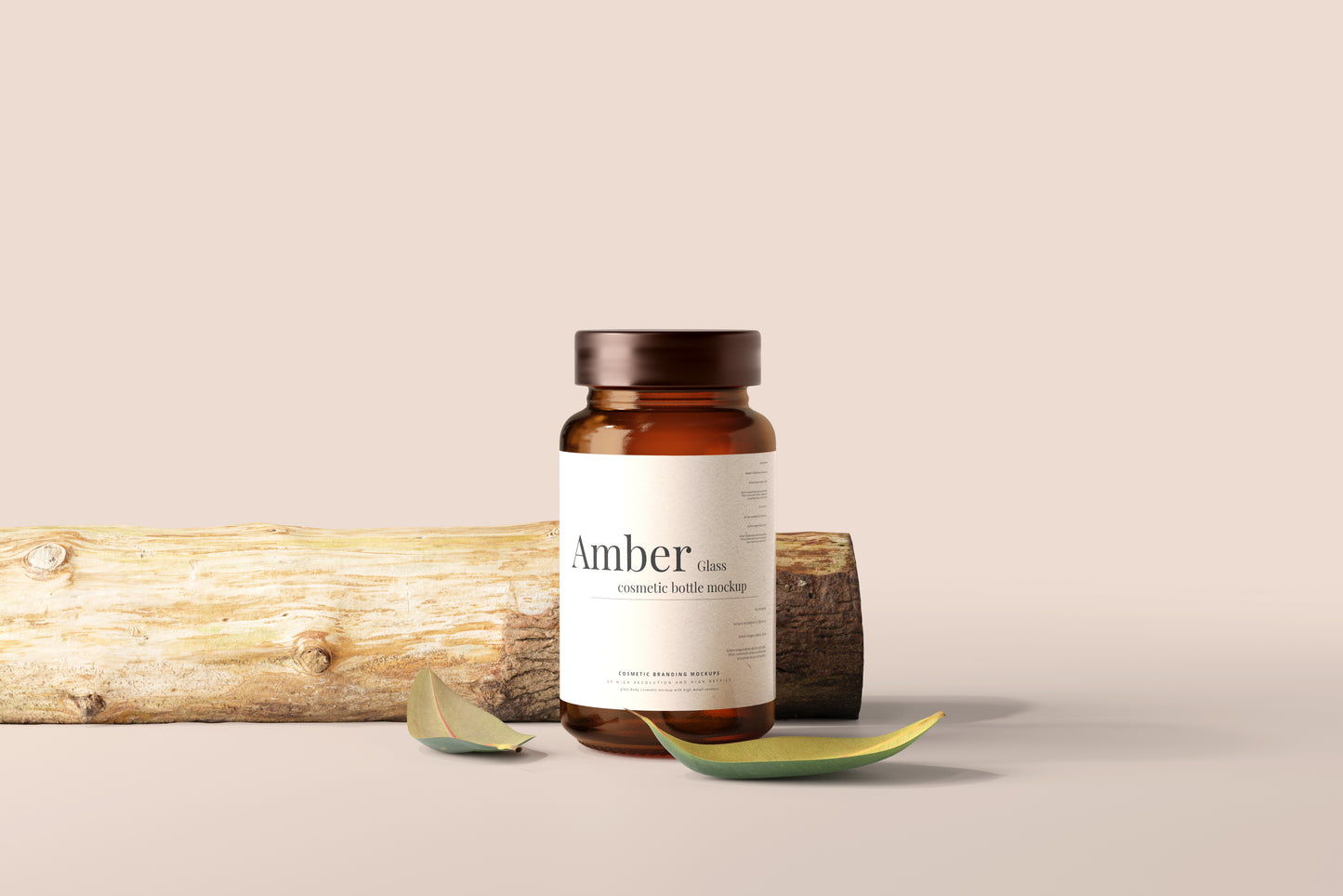 Amber Glass Jar Mockups