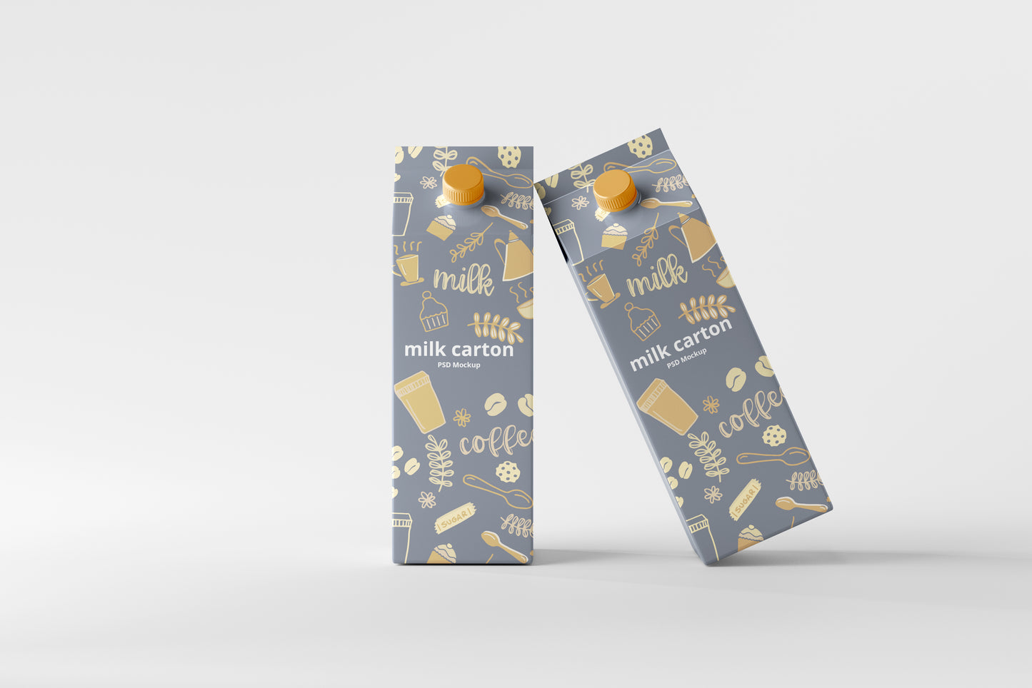 Milk Carton Box Mockup