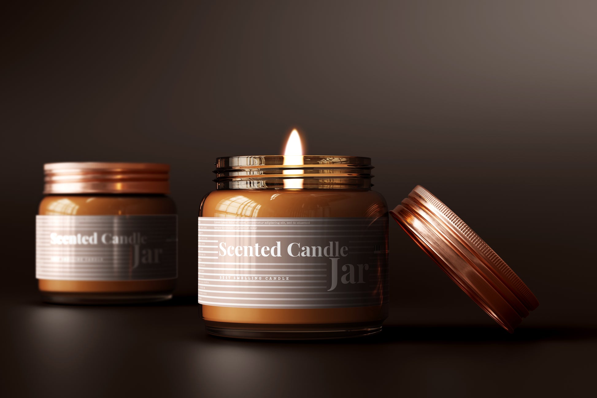 Amber glass Jar Candle Archives - Soilse