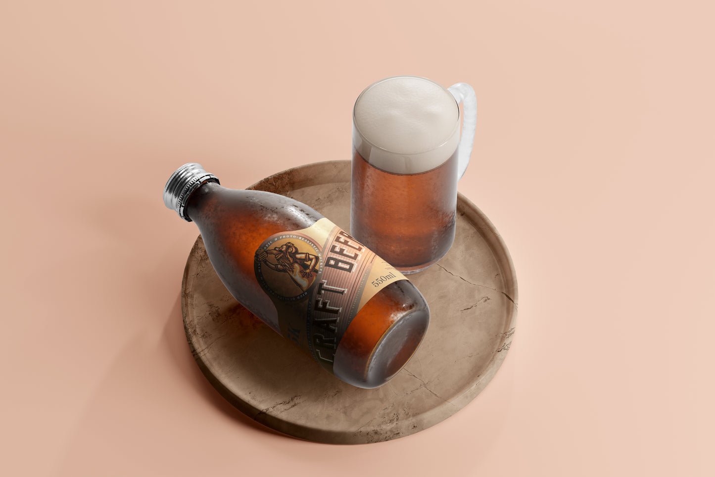 Cold Beer Bottle Mockups