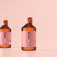Amber Glass Cosmetic Bottle Mockups
