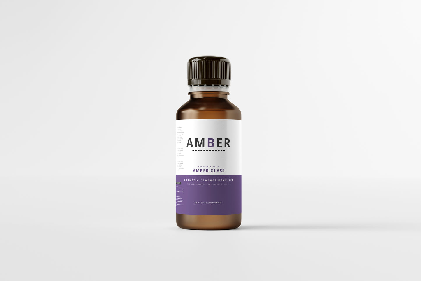 Amber Glass Bottle Mockups