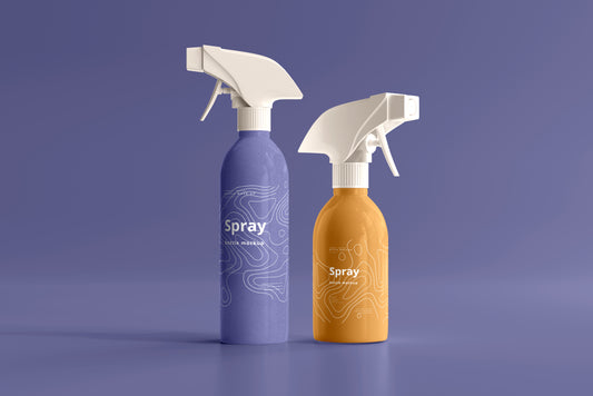 Cosmetic Spray Bottle Mockup