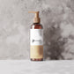 Amber Glass Pump Airless Dispenser Bottle Mockup