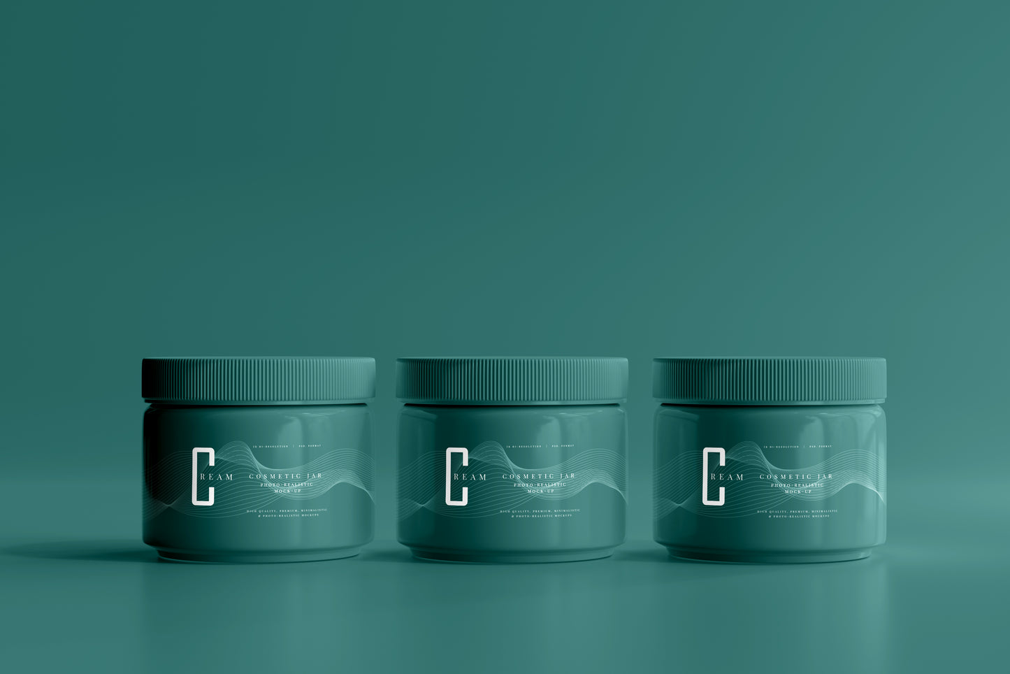 Plastic Cosmetic Jar Mockups